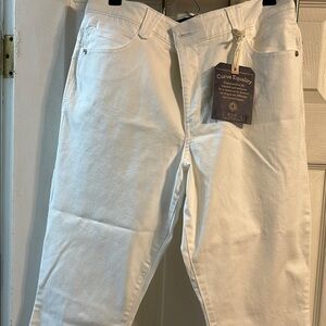 Democracy 'Ab'solution White Ankle Skimmer Jeans